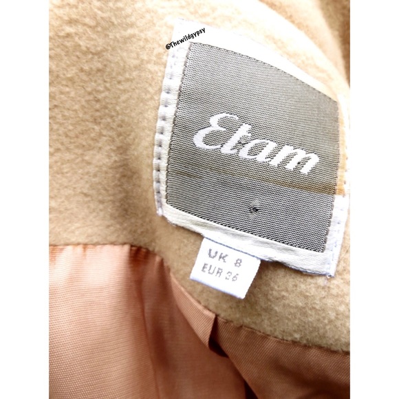 Vintage etam ultra warm thick cozy trench coat π - Picture 5 of 8